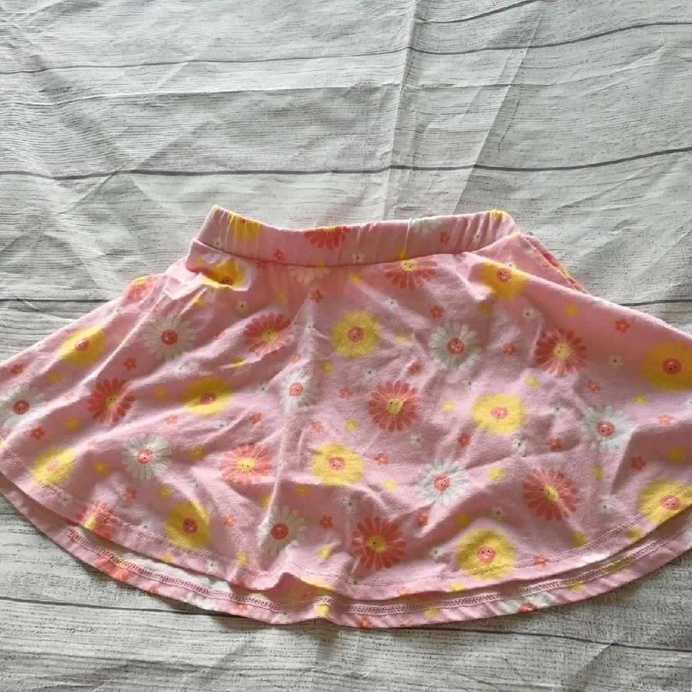 The Children's Place Pink and Yellow Floral Skort